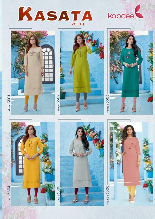 Koodee Kasata 1 Rayon Designer Kurti 